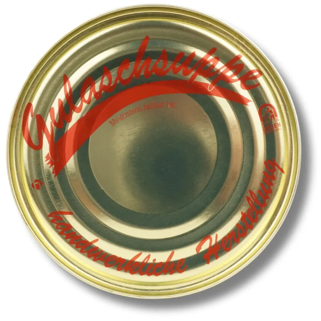 Ungarische Gulaschsuppe Fertiggericht Rindergulasch Gulasch in Dosen Konserve