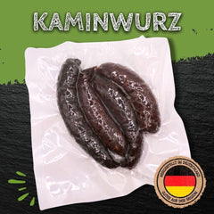 Kaminwurz, Wurst 4 mal Würstchen, Schweinefleisch und Rindfleisch 150g Fleisch