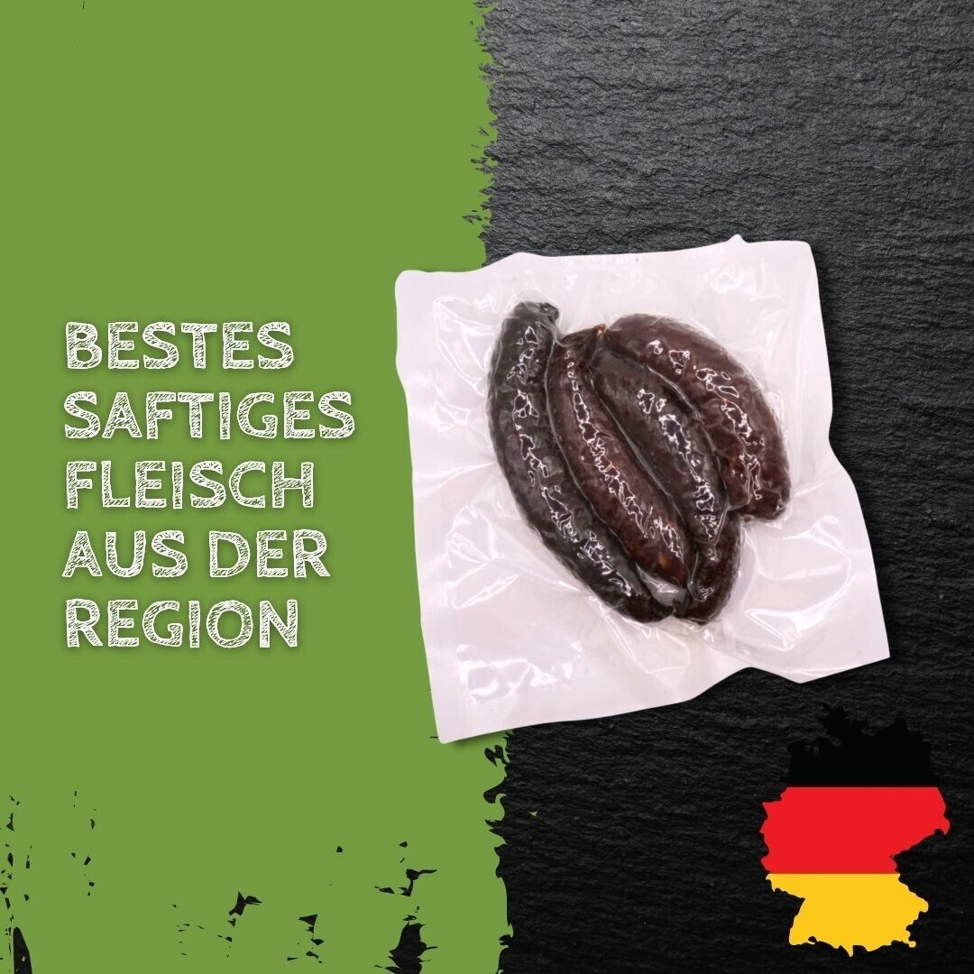 Kaminwurz, Wurst 4 mal Würstchen, Schweinefleisch und Rindfleisch 150g Fleisch