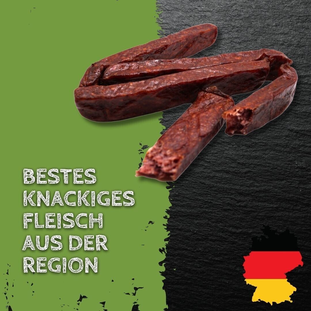 Rinder Landjäger 2 Paar 200g knackige Rohwurst Rauchwurst Minisalami Proviant
