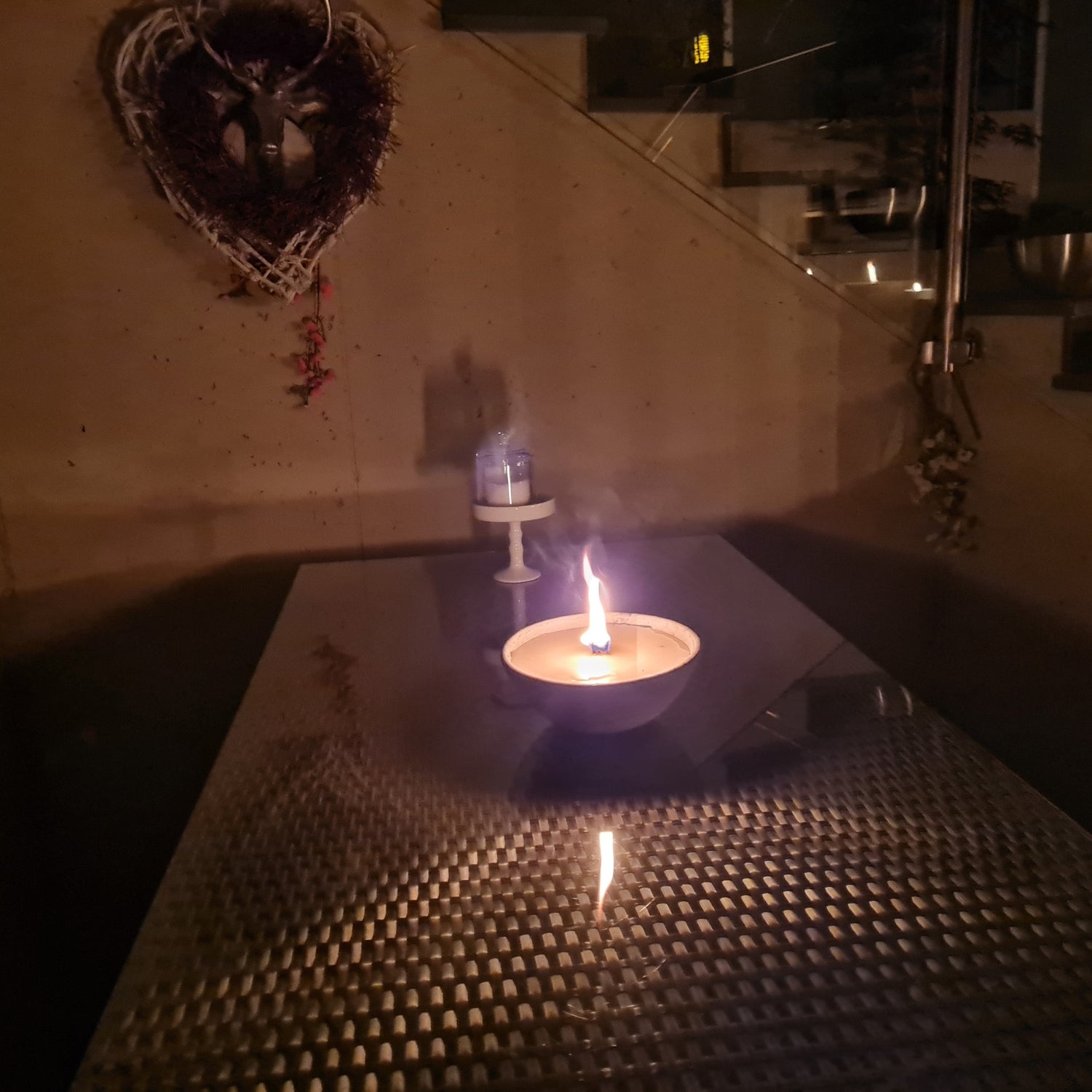 Schwabenfire Outdoorkerze aus Terrakotta mit Dauerdocht Grau 100% Handgemacht Made in Germany Wiederverwendbare Kerzendeko