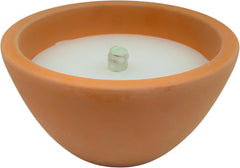 Schwabenfire Outdoor Kerze Terrakotta Natur 24cm mit Dauerdocht Wachsfresser